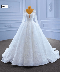 BE022 Front Lace Ball Gown