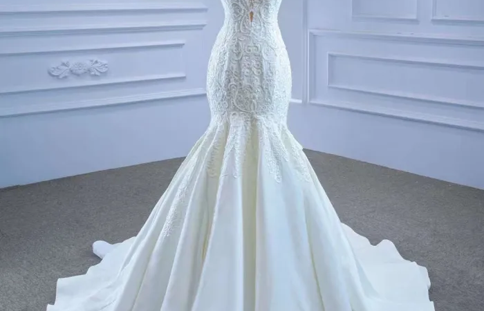BE062 Front Mermaid Wedding Gown