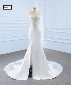 BE072 Front Mermaid Wedding Gown